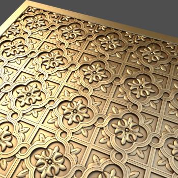 3D model Oriental tiles (STL)